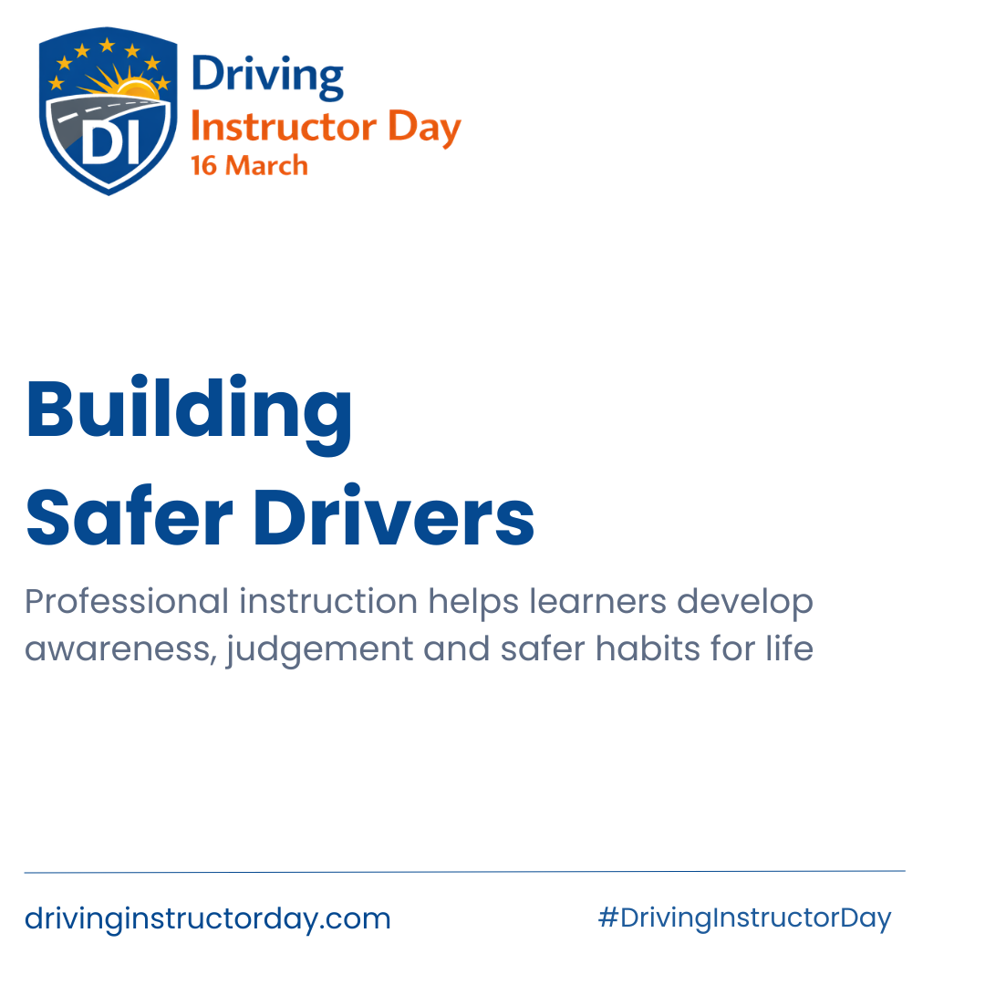 Driving Instructor Day square social media graphic preview